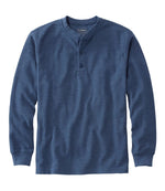 Men's Unshrinkable Mini-Waffle Henley, Long-Sleeve Traditional Fit - US 0725