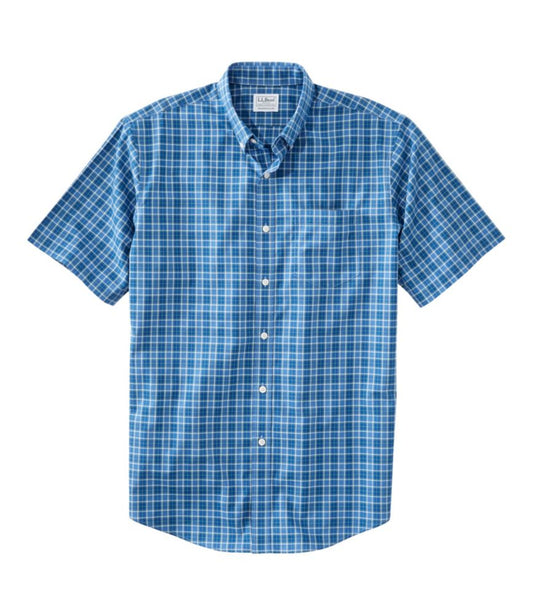 Men's Wrinkle-Free Kennebunk Sport Shirt, Traditional Fit Short-Sleeve Check - US 4804