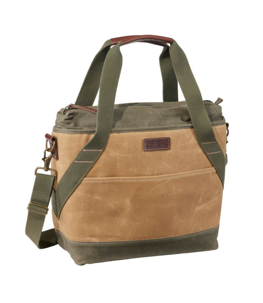 Insulated Waxed-Canvas Tote, Medium - US 2734