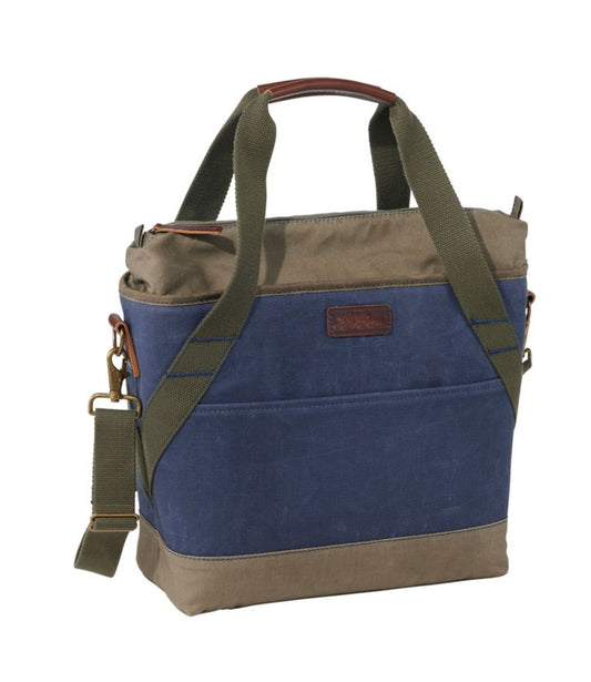 Insulated Waxed-Canvas Tote, Medium - US 3632