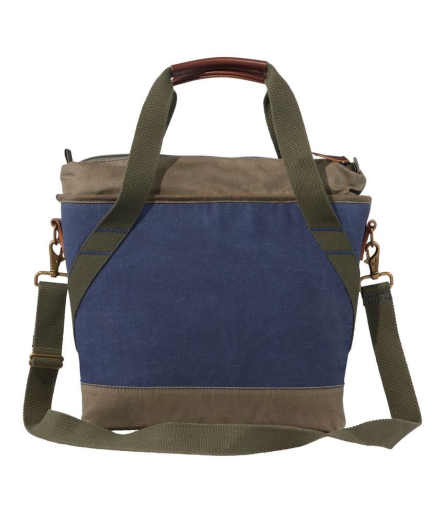 Insulated Waxed-Canvas Tote, Medium - US 3632