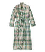 Women's Scotch Plaid Flannel Robe - US 2483