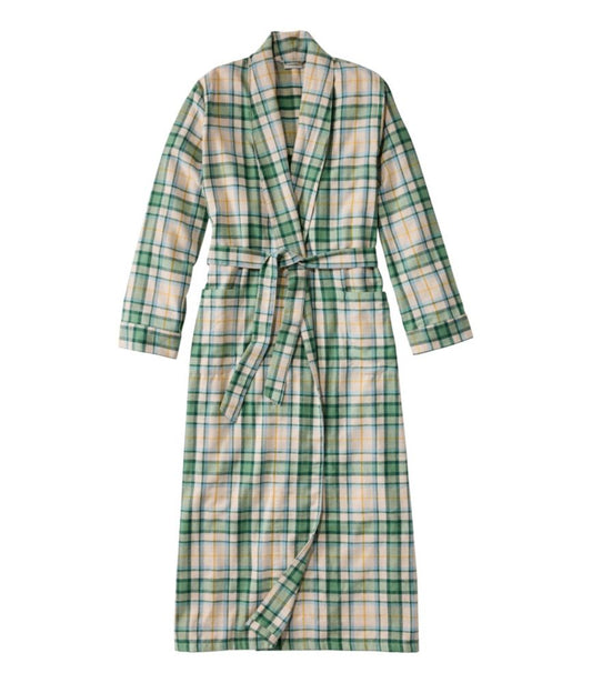 Women's Scotch Plaid Flannel Robe - US 2483