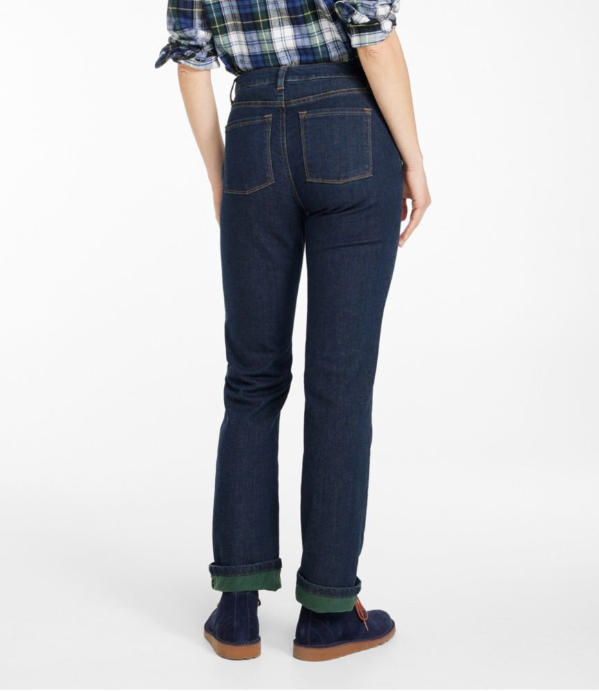Women's True Shape Jeans, High-Rise Straight-Leg Fleece-Lined - US 6645
