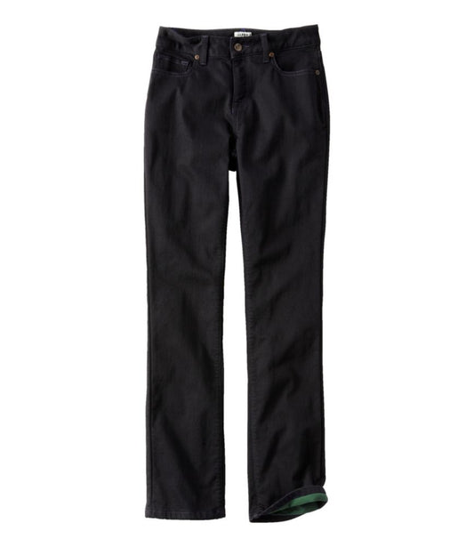 Women's True Shape Jeans, High-Rise Straight-Leg Fleece-Lined - US 0977