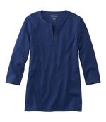 Women's L.L.Bean Tee, Three-Quarter-Sleeve Splitneck Tunic - US 2621