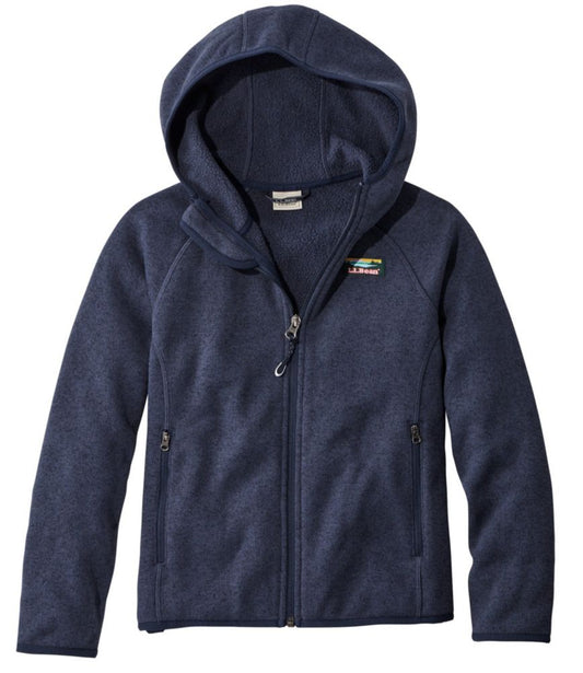 Kids' L.L.Bean Sweater Fleece, Hooded - US 7506