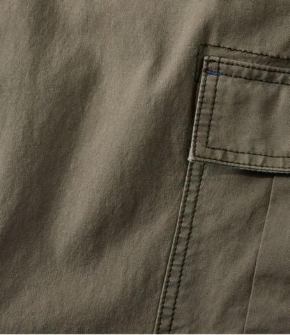 Women's Stretch Canvas Cargo Pants, Mid-Rise Straight-Leg - US 4834