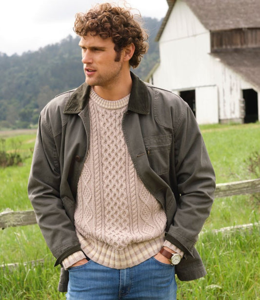 Men's Signature Cotton Fisherman Sweater - US 3508
