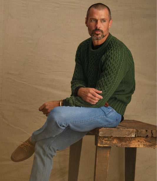 Men's Signature Cotton Fisherman Sweater - US 3544