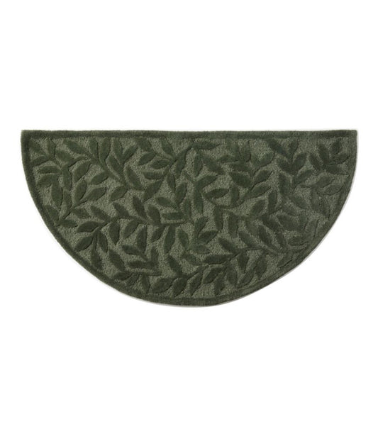 Wool Hearth Rug, Crescent, Leaf - US 4865