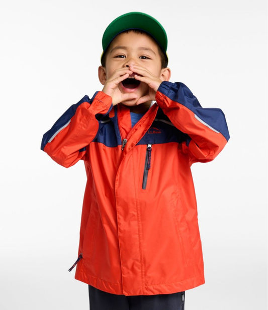 Kids' Trail Model Rain Jacket, Colorblock - US 3292