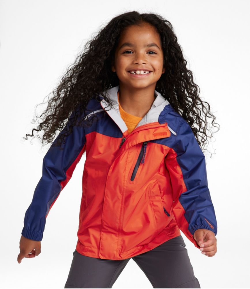 Kids' Trail Model Rain Jacket, Colorblock - US 3292