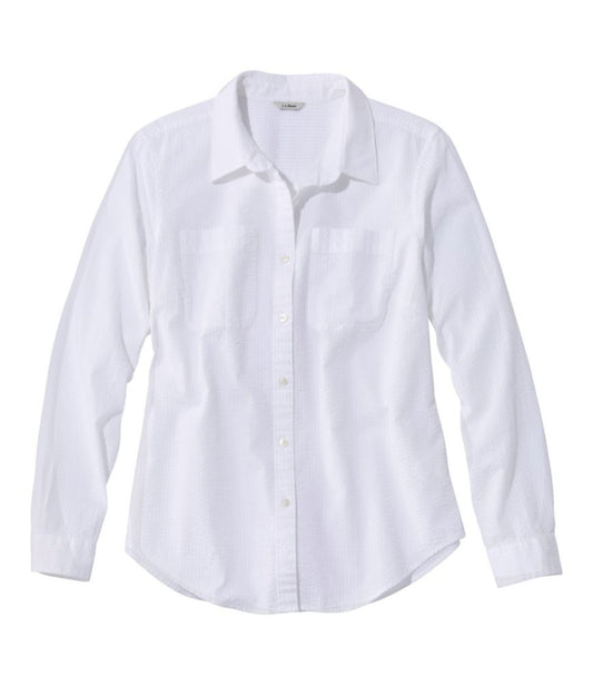 Women's Vacationland Seersucker Shirt, Long-Sleeve - US 2150