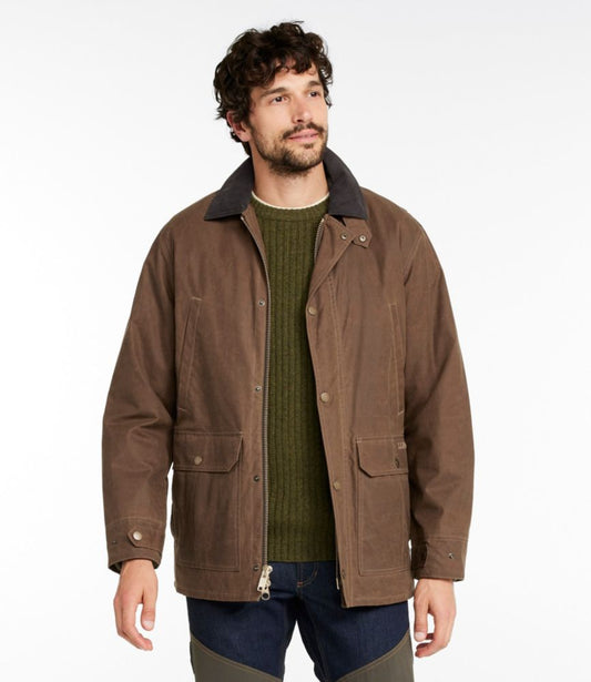 Men's Double L Waxed-Cotton Upland Coat - US 9076