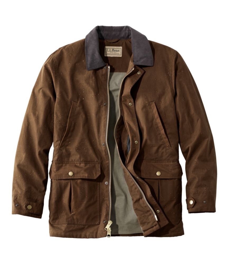 Men's Double L Waxed-Cotton Upland Coat - US 9076
