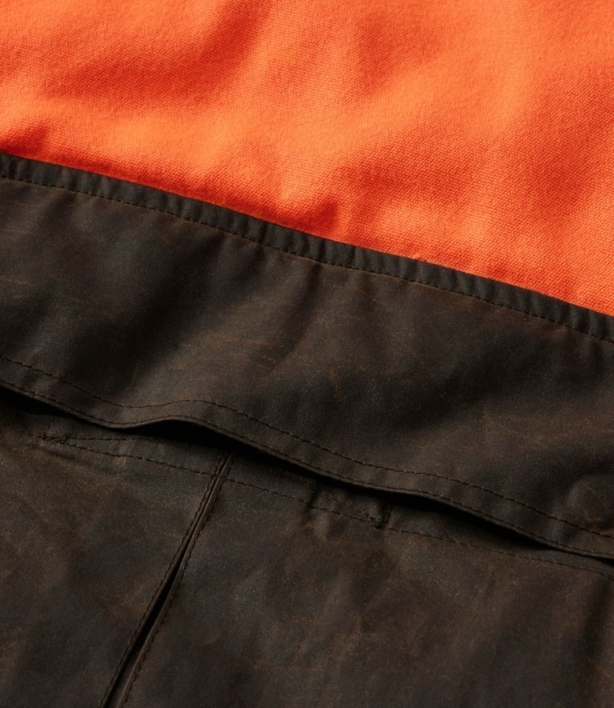 Men's Double L Waxed-Cotton Upland Vest, Hunter Orange - US 2981