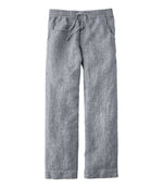 Women's Premium Washable Linen Pull-On Pants, Stripe - US 5014