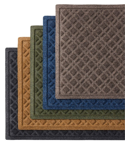 Heavyweight Recycled Waterhog Doormat, Plaid - US 6344