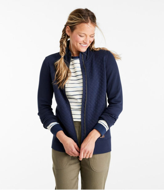 Women's Quilted Full-Zip Sweatshirt - US 3472