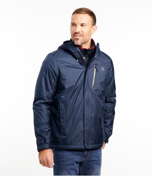 Men's Trail Model Rain Jacket, Fleece-Lined - US 3597