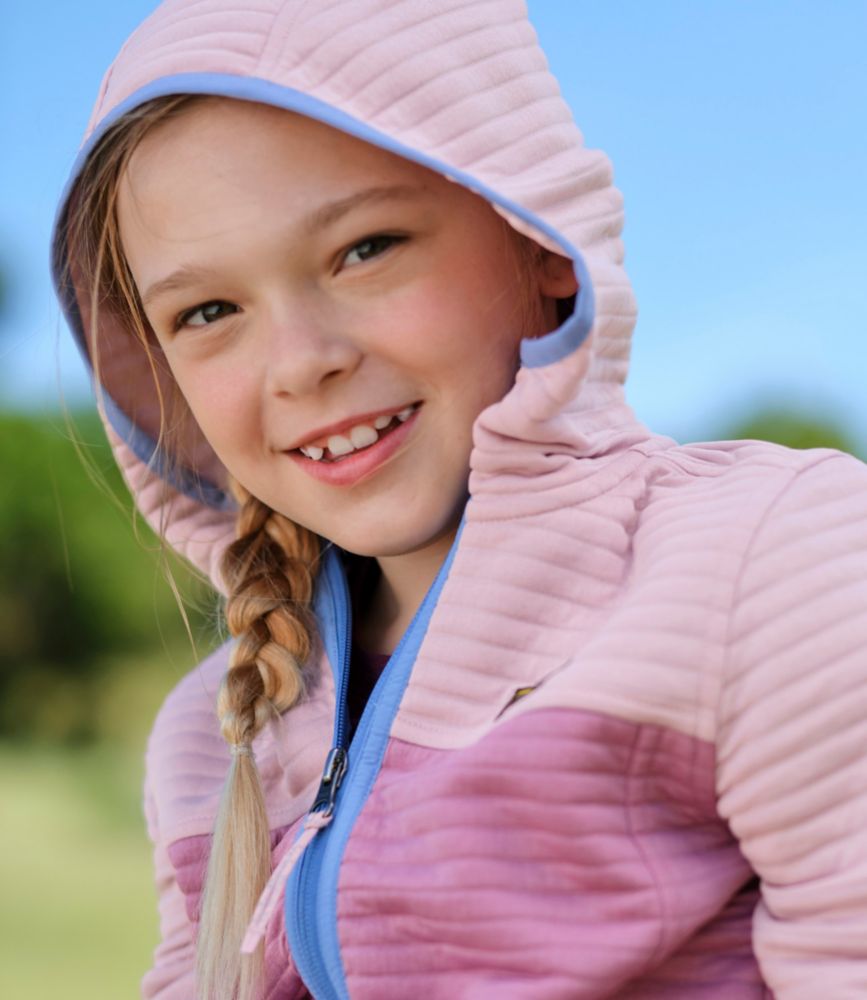 Kids' Airlight Full-Zip Hoodie, Colorblock - US 6922
