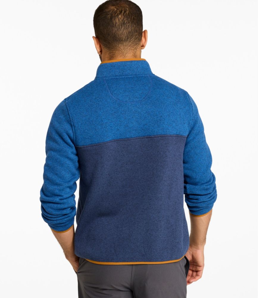 Men's L.L.Bean Sweater Fleece Pullover, Colorblock - US 9717
