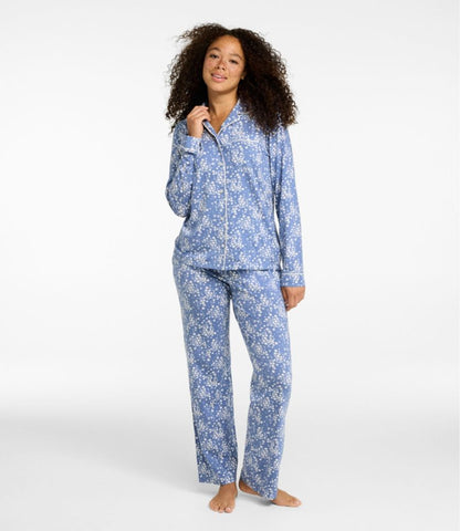 Women's Super-Soft Shrink-Free Pajama Set, Button-Front - US 4871