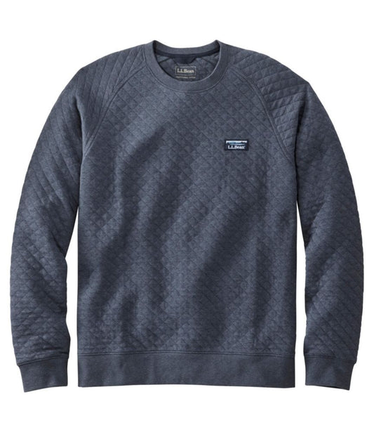 Men's Quilted Sweatshirt, Crewneck - US 5206