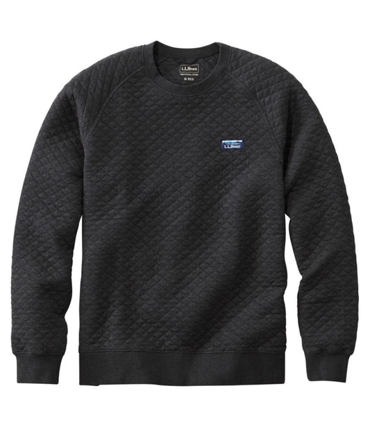 Men's Quilted Sweatshirt, Crewneck - US 4573