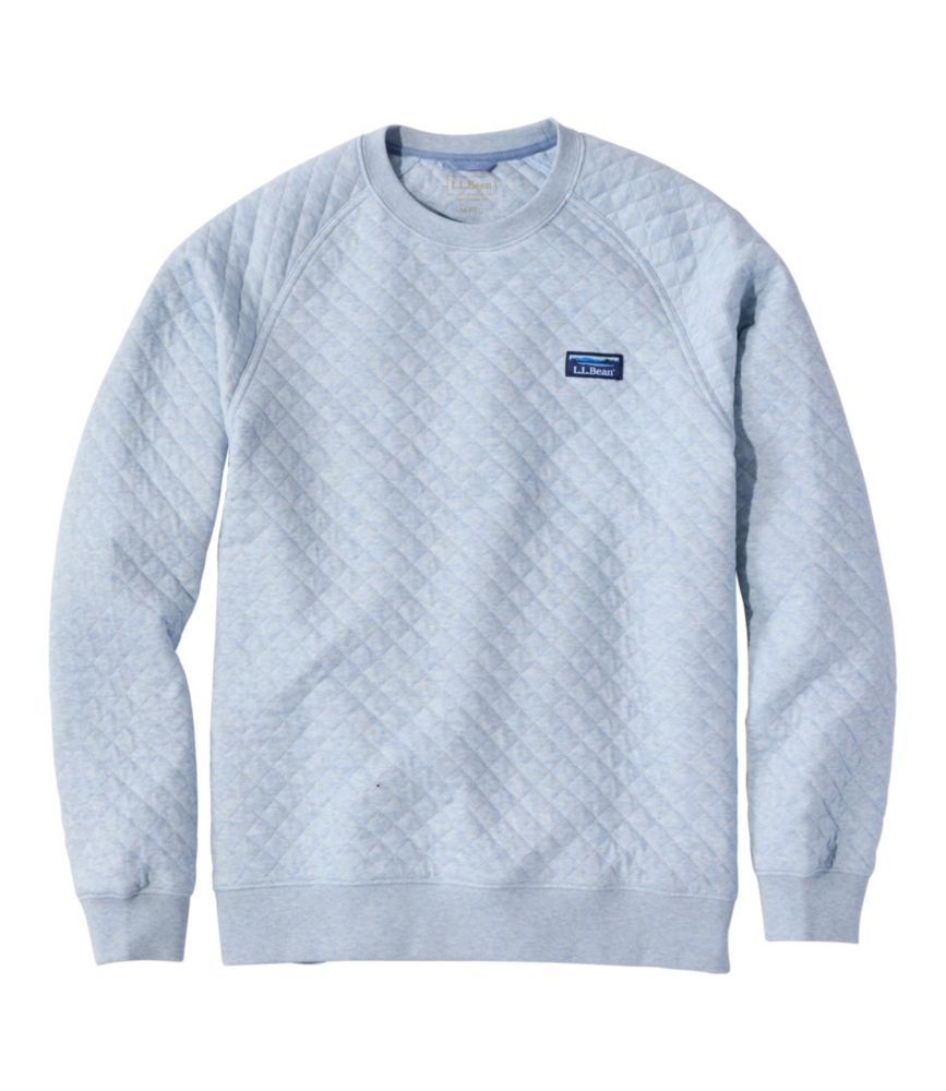 Men's Quilted Sweatshirt, Crewneck - US 5307