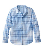 Women's Vacationland Seersucker Shirt, Long-Sleeve Plaid - US 3402