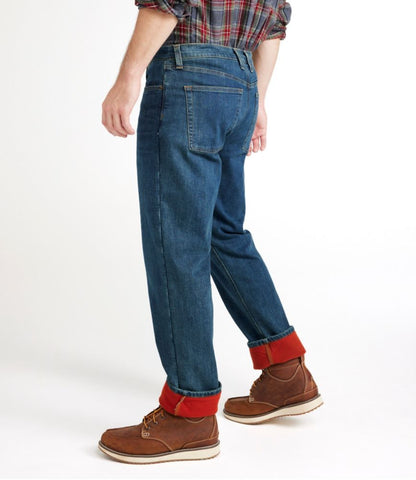 Men's BeanFlex® Jeans, Standard Athletic Fit, Fleece-Lined - US 8499