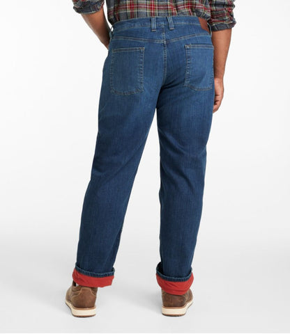Men's BeanFlex® Jeans, Standard Athletic Fit, Fleece-Lined - US 8499
