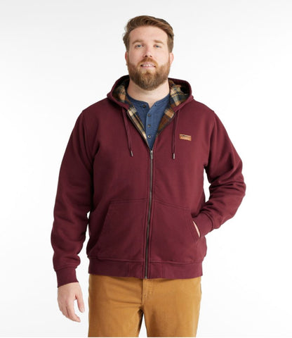 Men's Katahdin Iron Works® Hooded Sweatshirt, Flannel-Lined - US 1890