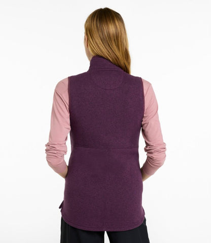 Women's L.L.Bean Sweater Fleece Long Vest - US 8374