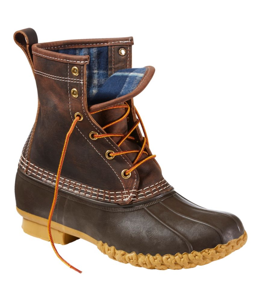 Women's Bean Boots, 8" Flannel-Lined Insulated - US 2630