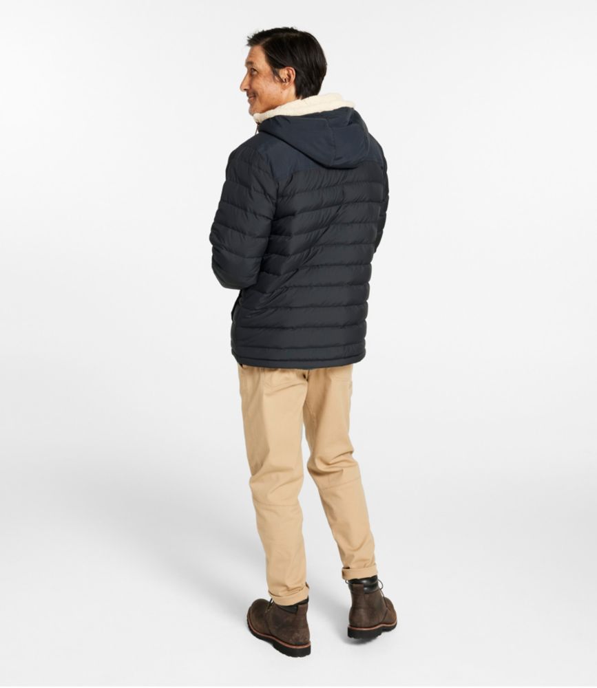 Men's Mountain Classic Down Hooded Jacket, Sherpa-Lined - US 9535