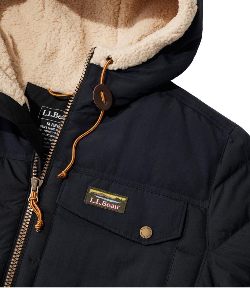 Men's Mountain Classic Down Hooded Jacket, Sherpa-Lined - US 9535