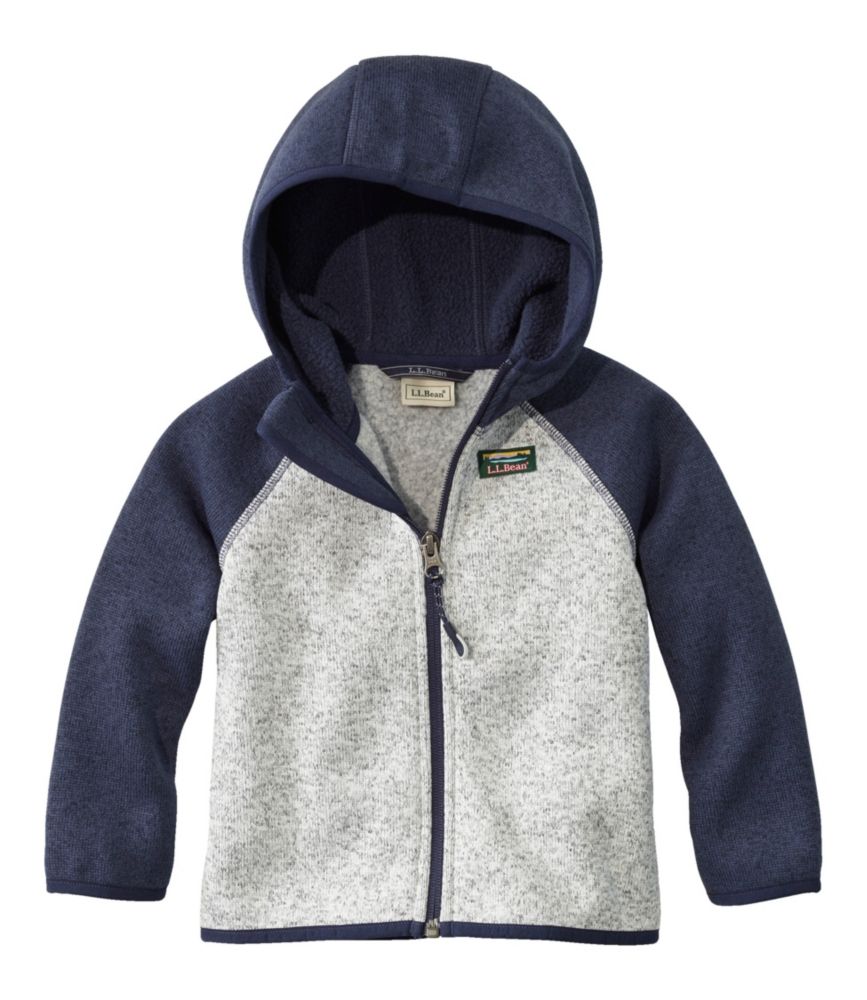 Infants' and Toddlers' L.L.Bean Sweater Fleece, Hooded Colorblock - US 9843