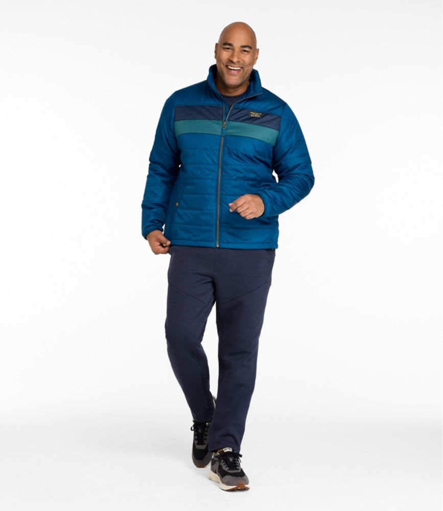 Men's Mountain Classic Puffer Jacket, Colorblock - US 4946