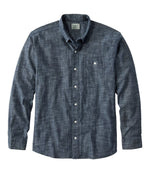 Men's Comfort Stretch® Chambray Shirt, Traditional Untucked Fit, Long-Sleeve - US 7650