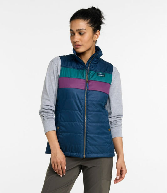 Women's Mountain Classic Puffer Vest, Colorblock - US 8334