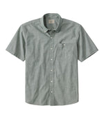 Men's Comfort Stretch® Chambray Shirt, Traditional Untucked Fit, Short-Sleeve - US 5671