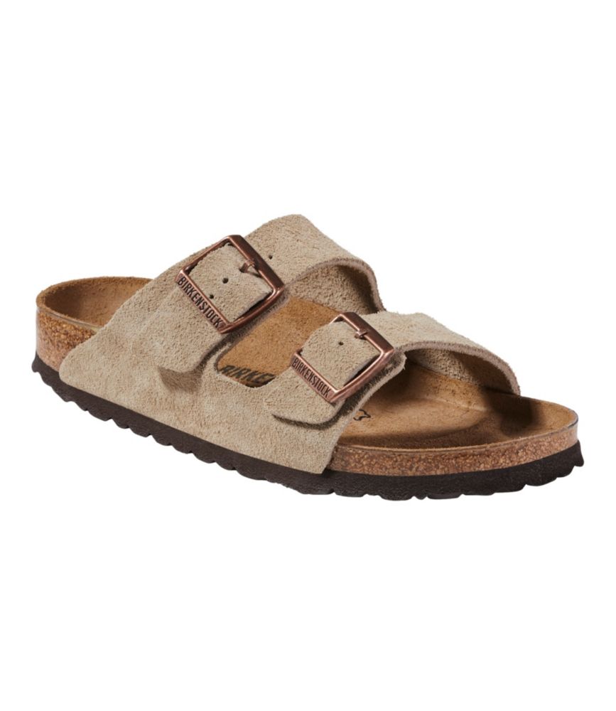 Women's Birkenstock Arizona Sandals, Suede, Classic Footbed - US 5993