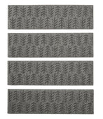 Everyspace Recycled Waterhog Mat, Stair Treads, Set of Four, Trees - US 4723