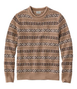 Men's L.L.Bean Organic Cotton Waffle Sweater, Crewneck, Fair Isle - US 9161