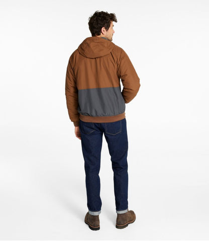 Men's Insulated 3-Season Bomber Hooded Jacket, Colorblock - US 7341