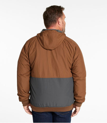 Men's Insulated 3-Season Bomber Hooded Jacket, Colorblock - US 7341