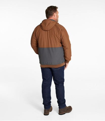 Men's Insulated 3-Season Bomber Hooded Jacket, Colorblock - US 7341